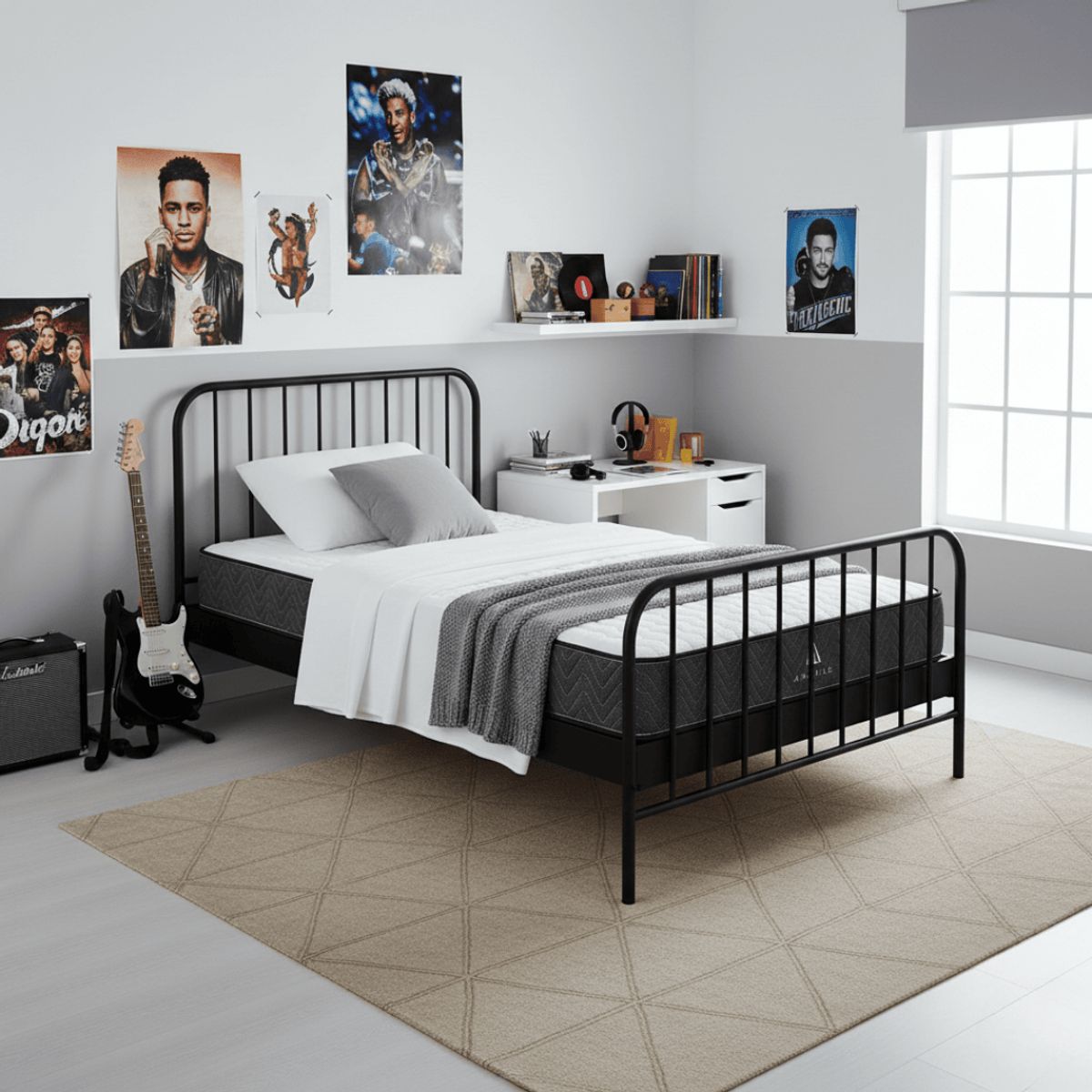 AMABILE - Colchón Resortes Pocket  Amabile 1.5 Plazas 105x190x20 Filippo