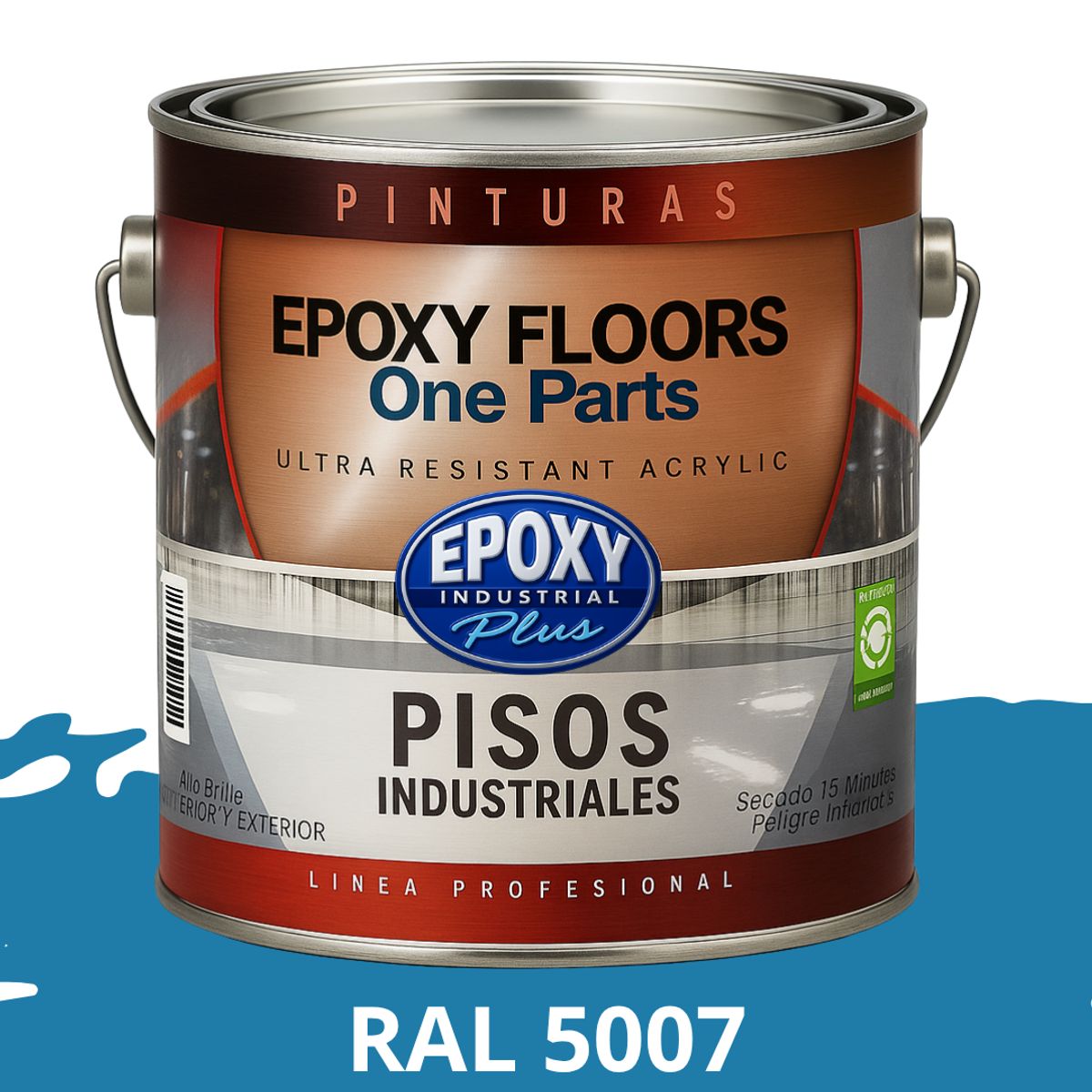 EPOXY - PINTURA ALTO TRANSITO - EPOXY FLOORS - GALÓN  RAL 5007
