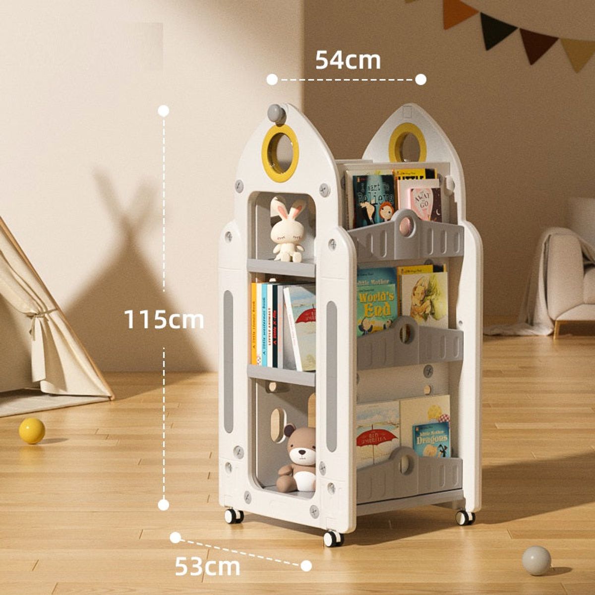 PEQUEMAR - Librero y organizador infantil Discovery