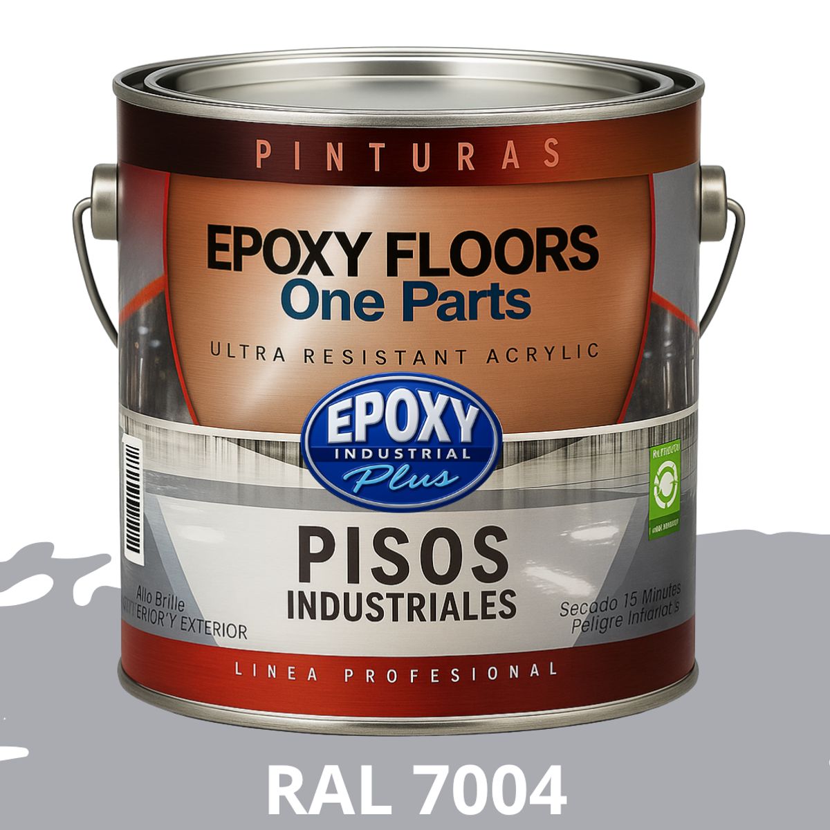 EPOXY - PINTURA ALTO TRANSITO - EPOXY FLOORS - GALÓN  RAL 7004