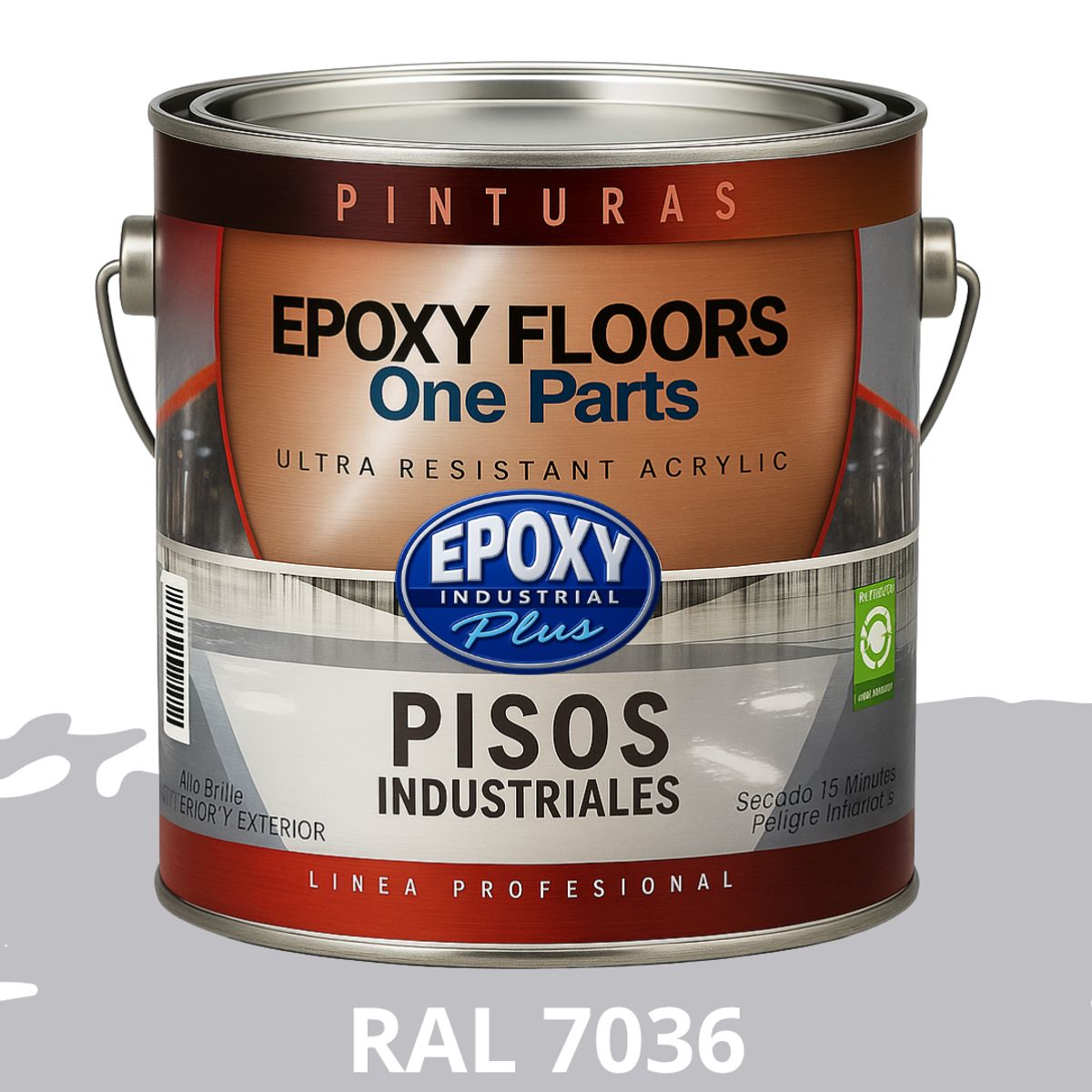 EPOXY - PINTURA ALTO TRANSITO - EPOXY FLOORS - GALÓN  RAL 7036