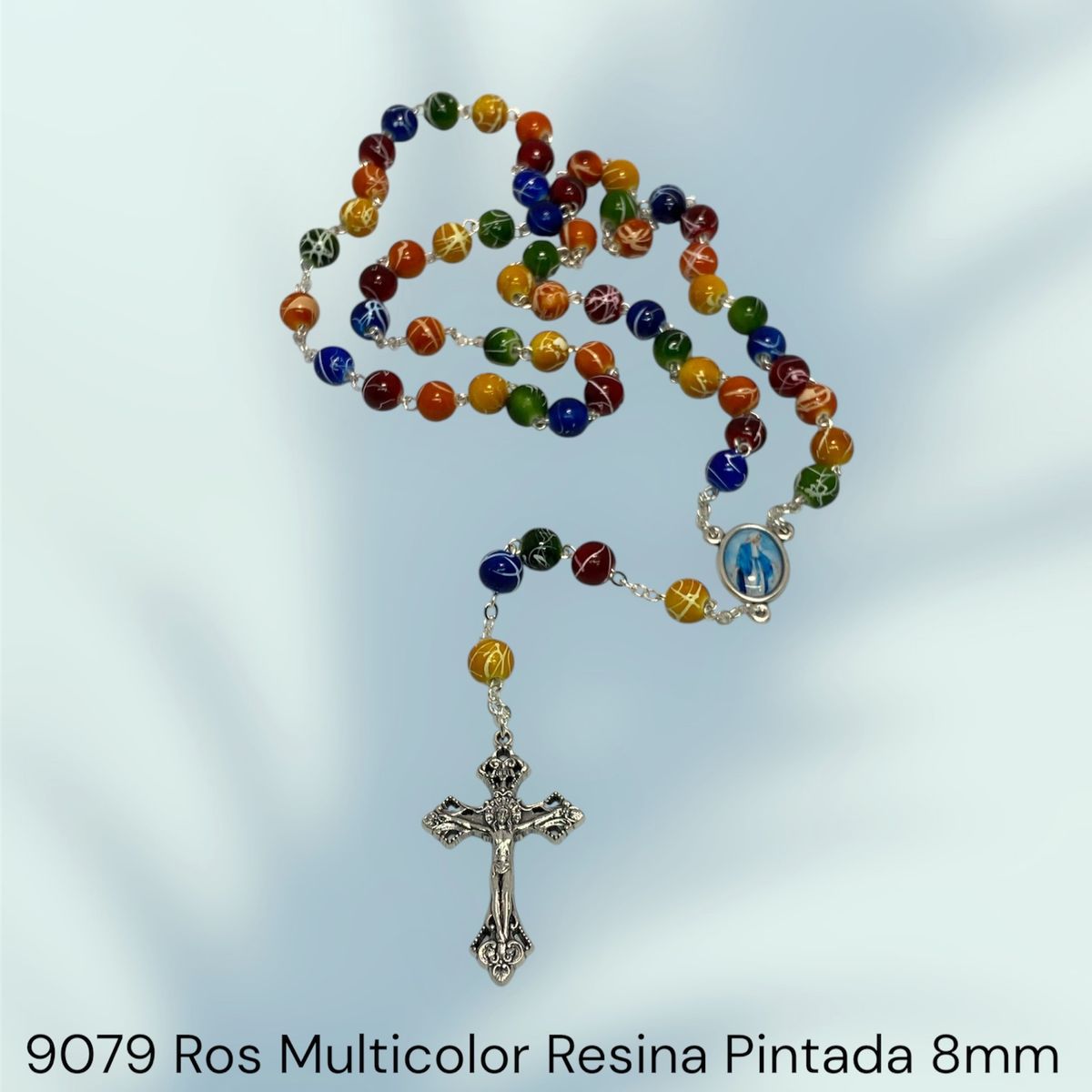 GENERICO - Rosario Católico Italiano de resina Multicolor