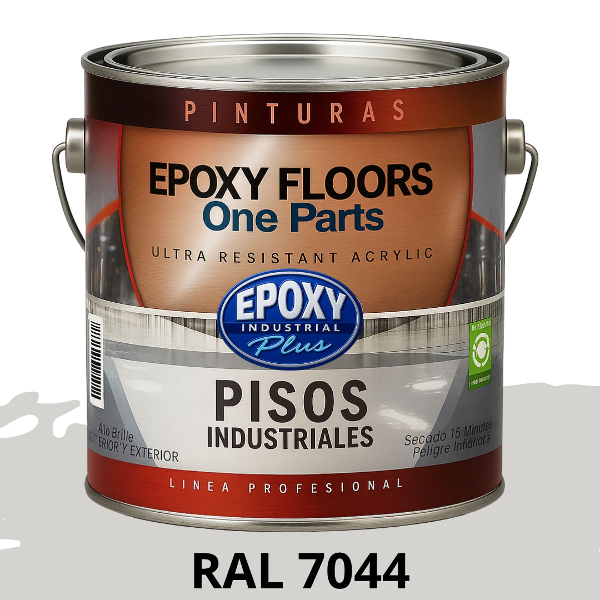 EPOXY - PINTURA ALTO TRANSITO - EPOXY FLOORS - GALÓN  RAL 7044