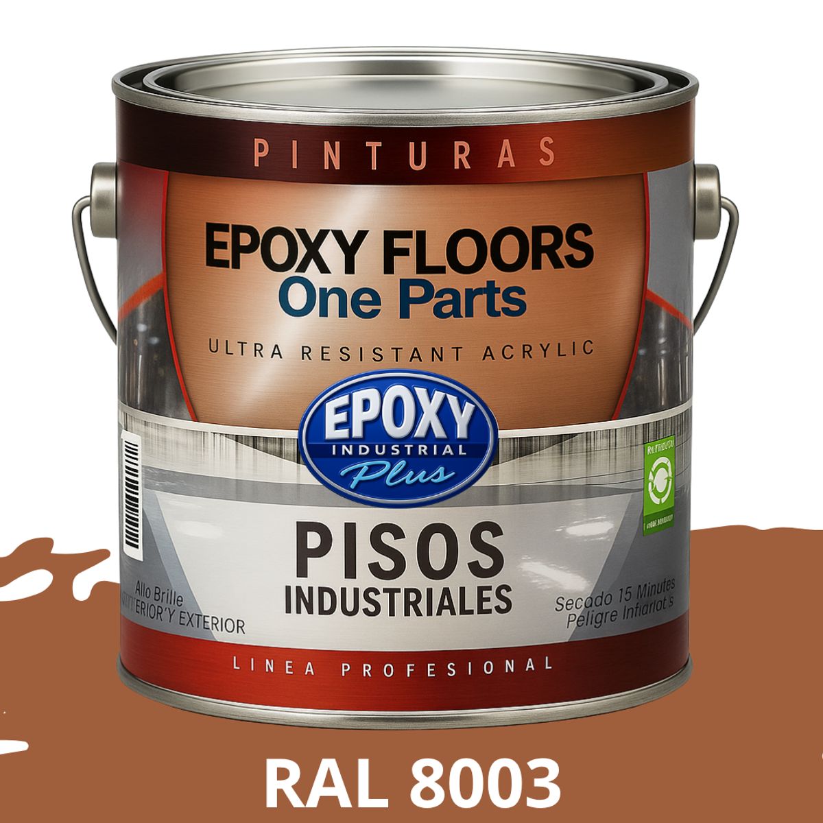 EPOXY - PINTURA ALTO TRANSITO - EPOXY FLOORS - GALÓN  RAL 8003