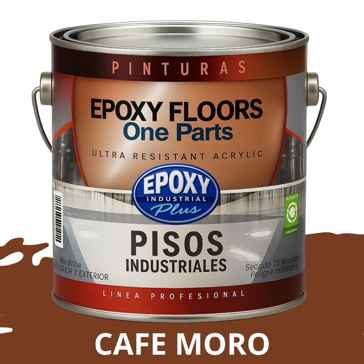 EPOXY - PINTURA ALTO TRANSITO - EPOXY FLOORS - GALÓN  CAFE MORO