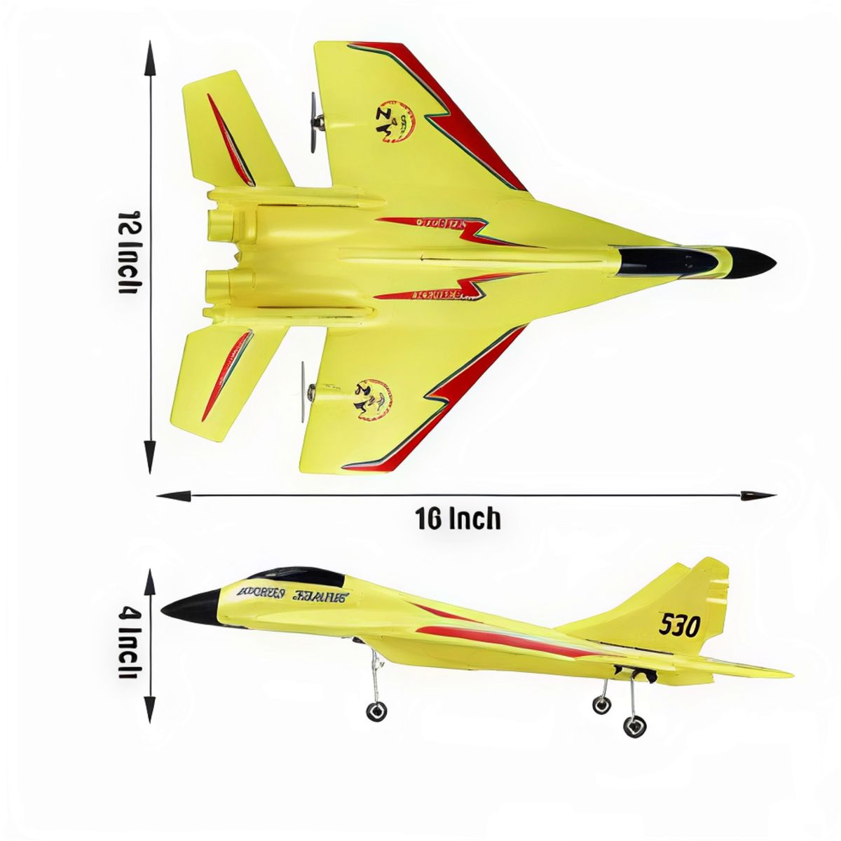 MOVI - Avión de Combate RC ZY-530PRO Recargable Pro