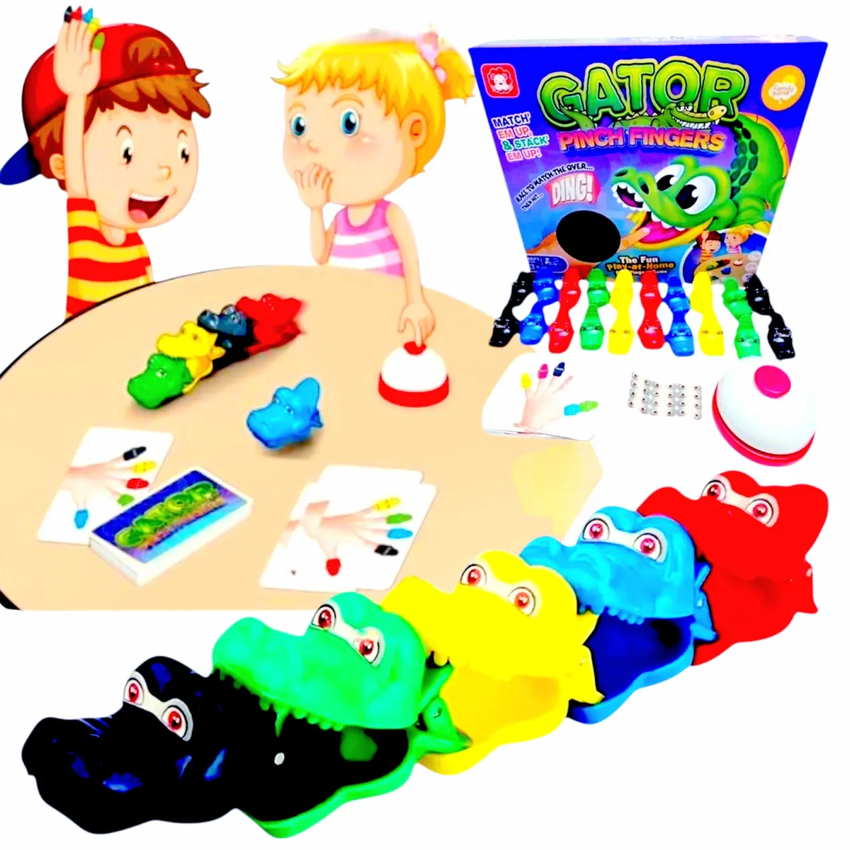 GENERICO - Juego De Aprendizaje Educativo Cocodrilos Dedos