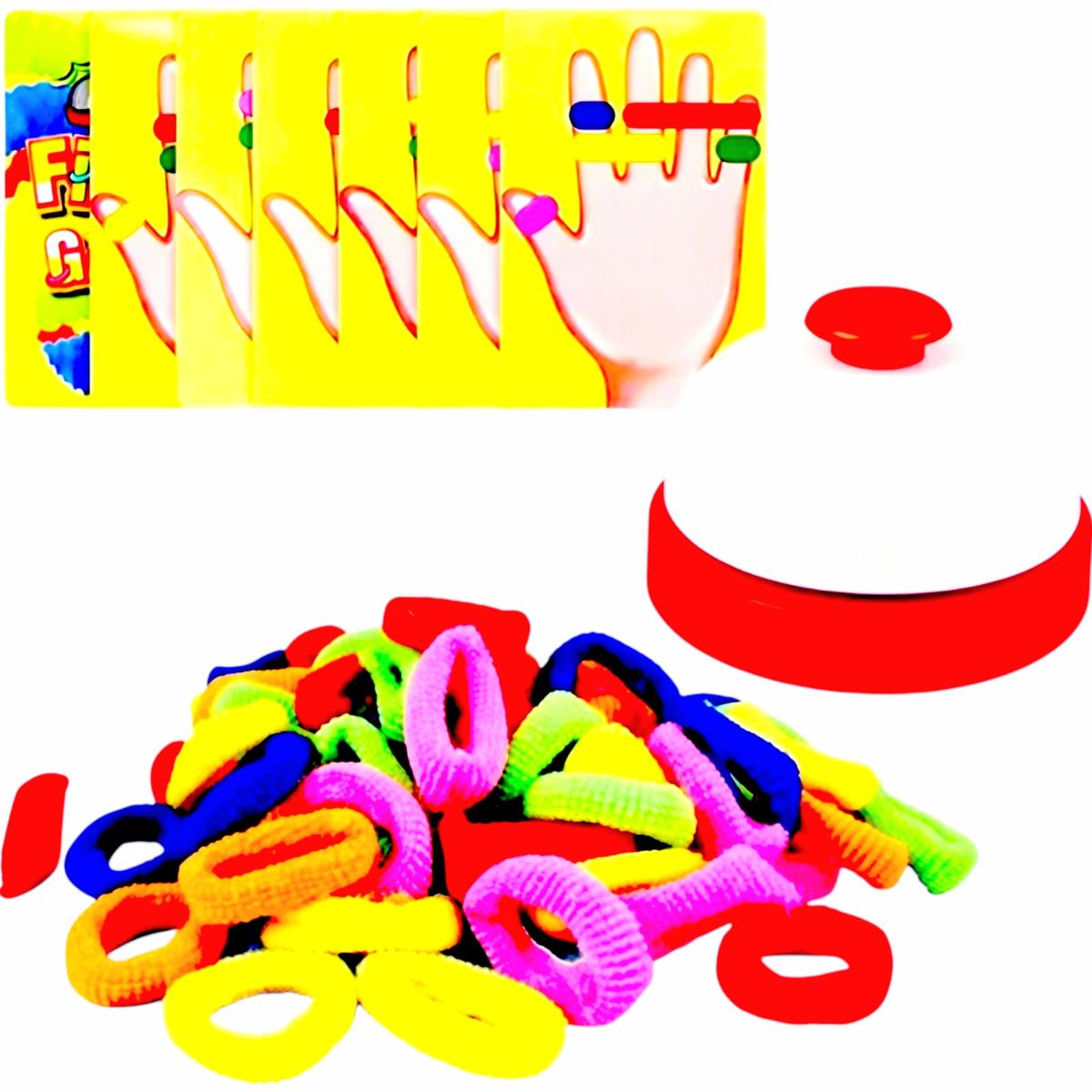GENERICO - Juego De Aprendizaje Educativo Patrones Dedos Bandas Goma