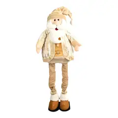 HERRERA MAISON - Muñeco Navidad Santa Extendible Gold 107 CM