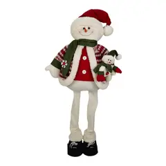 HERRERA MAISON - Muñeco Navidad Mono de Nieve Verde 107 CM