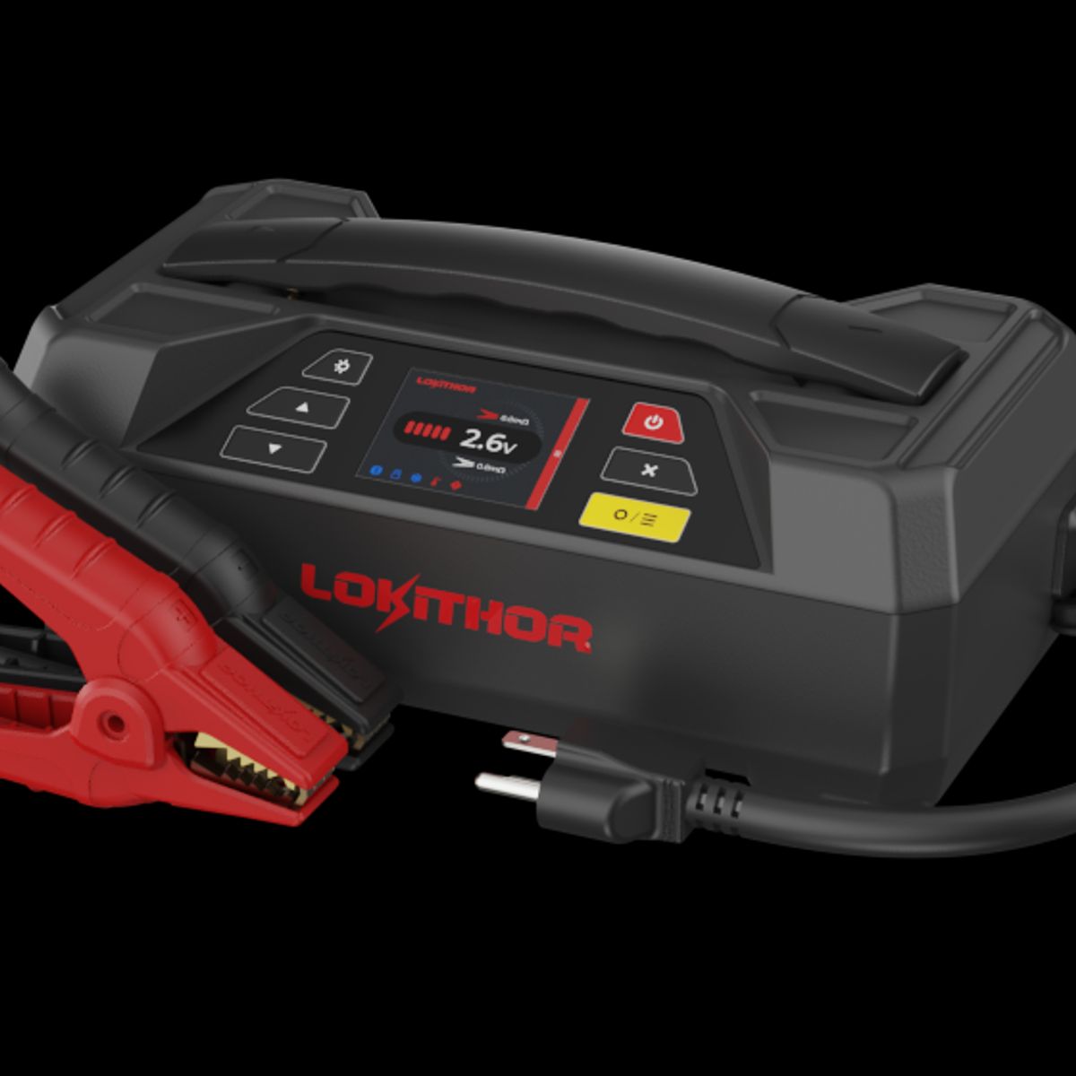 GENERICO - Partidor Auto Lokithor 12v 4250a Cargador 6a Tester Bateria