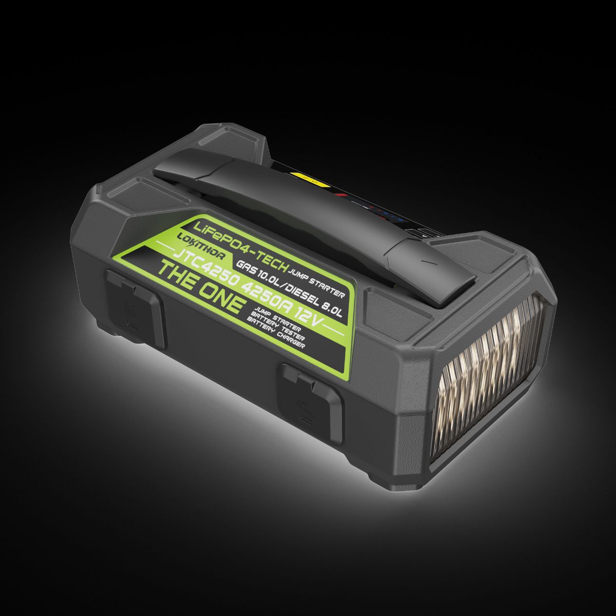 GENERICO - Partidor Auto Lokithor 12v 4250a Cargador 6a Tester Bateria