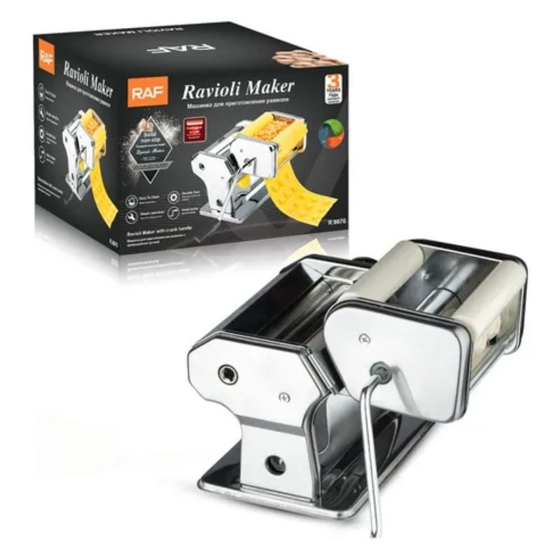 GENERICO - Máquina Para Hacer Pasta Fideos Raviolis Manual Raf