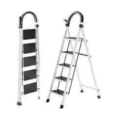 GENERICO - Escalera De Tijera Plegable Escala 5 Peldaños Antideslizante