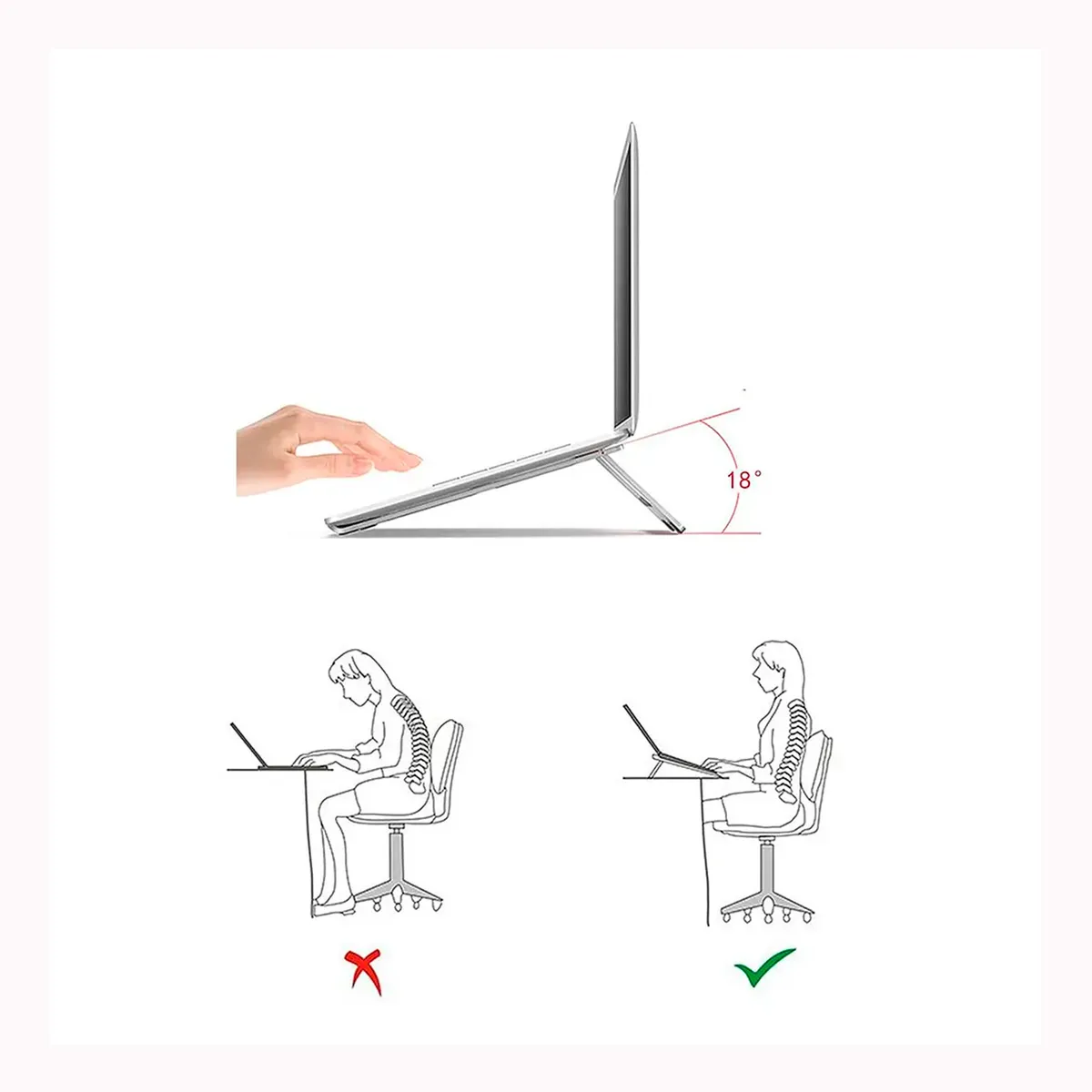 GENERICO - Base Soporte Mesa Notebook Plegable