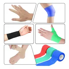 GENERICO - Venda Cohesiva Tipo Coban 7.5cm x 4m Pack 12 Ideal Deporte y Medicina