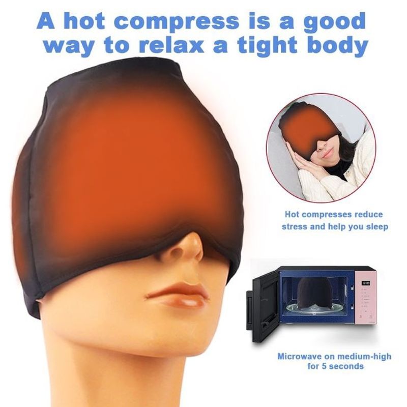 GENERICO - Gorro De Gel Alivio De Migraña Terapia De Frío Dolor Cabeza