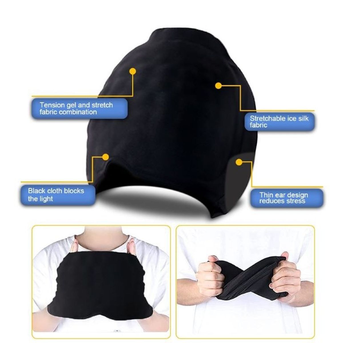 GENERICO - Gorro De Gel Alivio De Migraña Terapia De Frío Dolor Cabeza