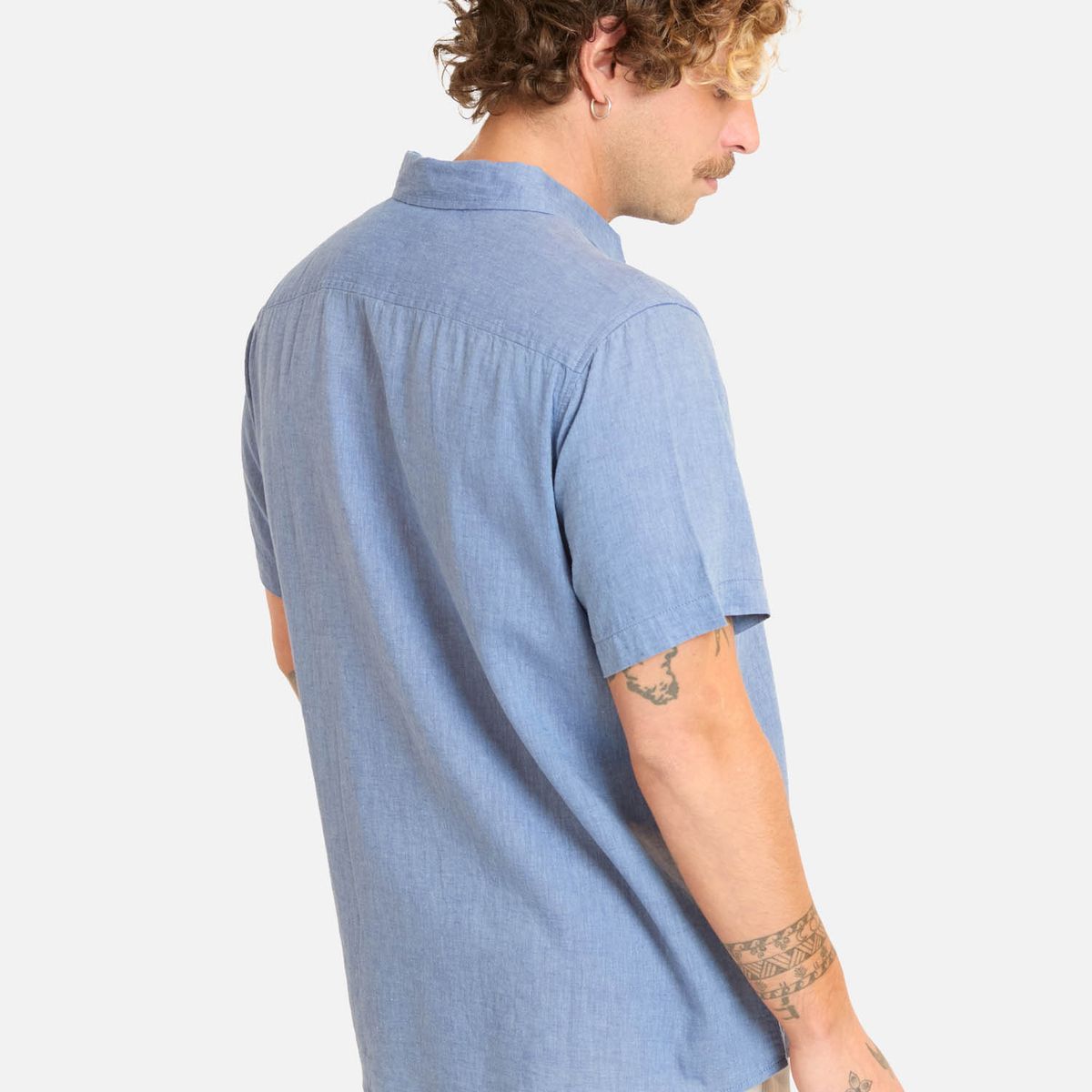 MAUI AND SONS - Camisa MC Kairu Celeste Hombre Maui And Sons