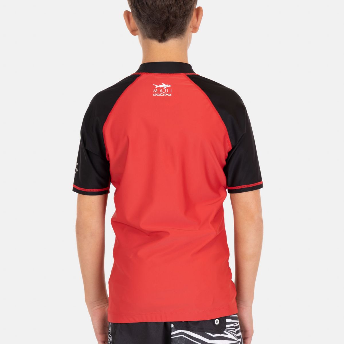 MAUI AND SONS - Polera UVP Sharky Rojo Infantil Maui And Sons