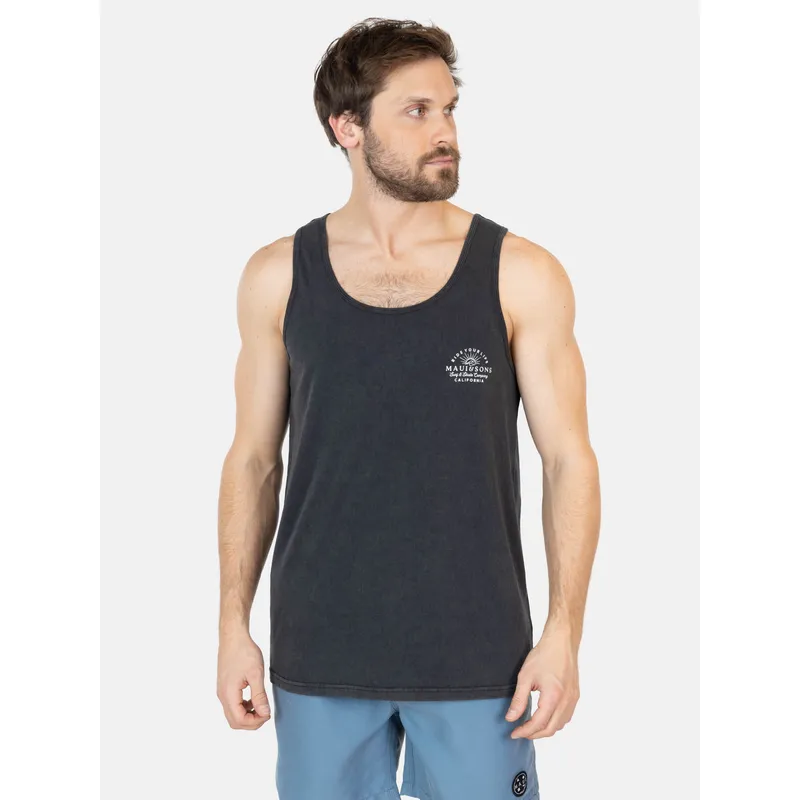 MAUI AND SONS - Polera UVP Coral Flow Negro Hombre Maui And Sons