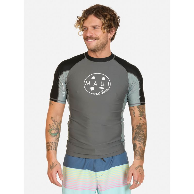 MAUI AND SONS - Polera UVP Zairu Gris Hombre Maui And Sons