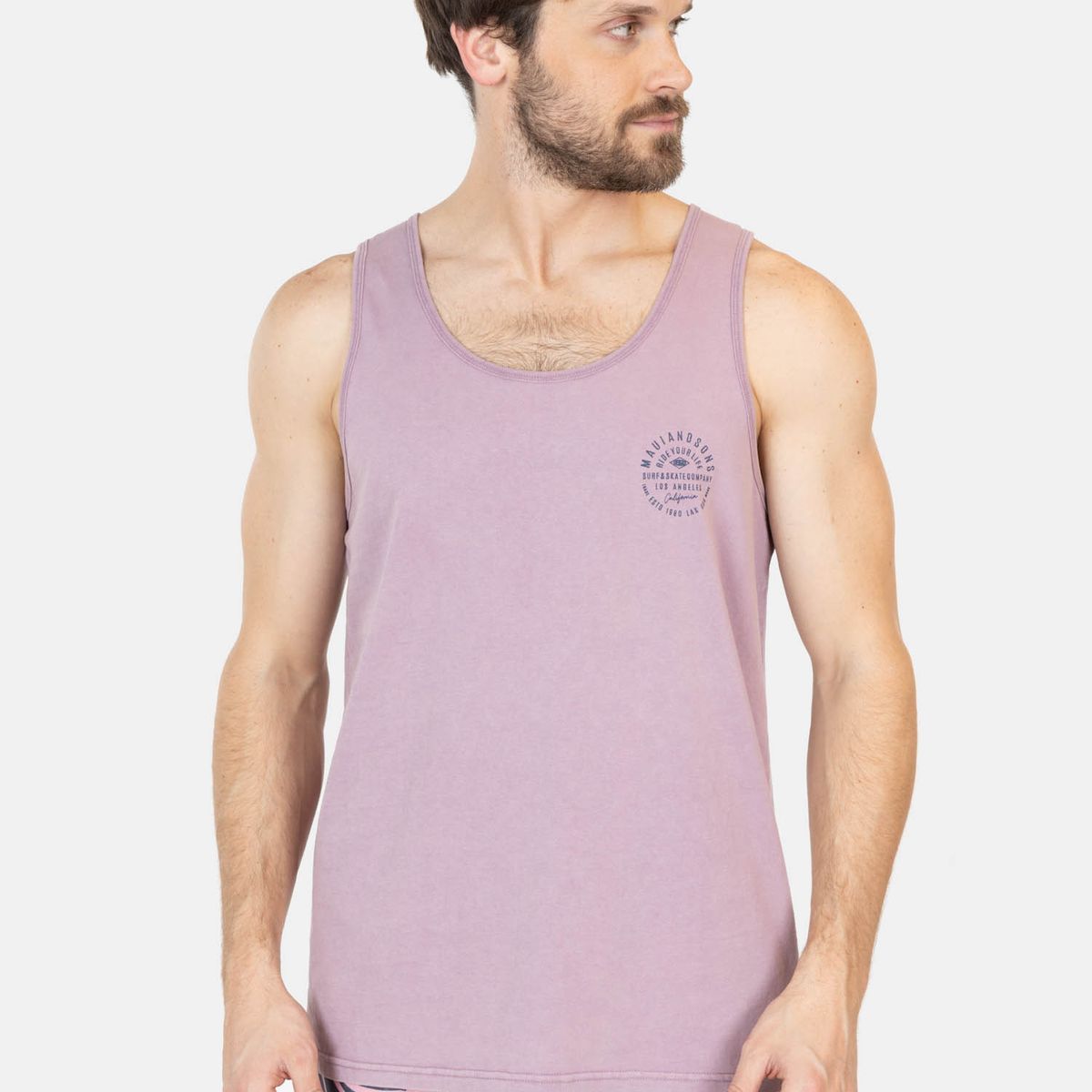 MAUI AND SONS - Polera UVP ArenaViva Morado Hombre Maui And Sons