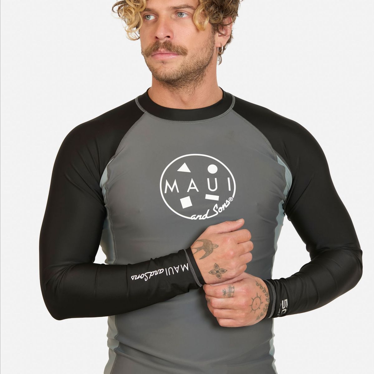 MAUI AND SONS - Polera UVP Nakoa Gris Hombre Maui And Sons