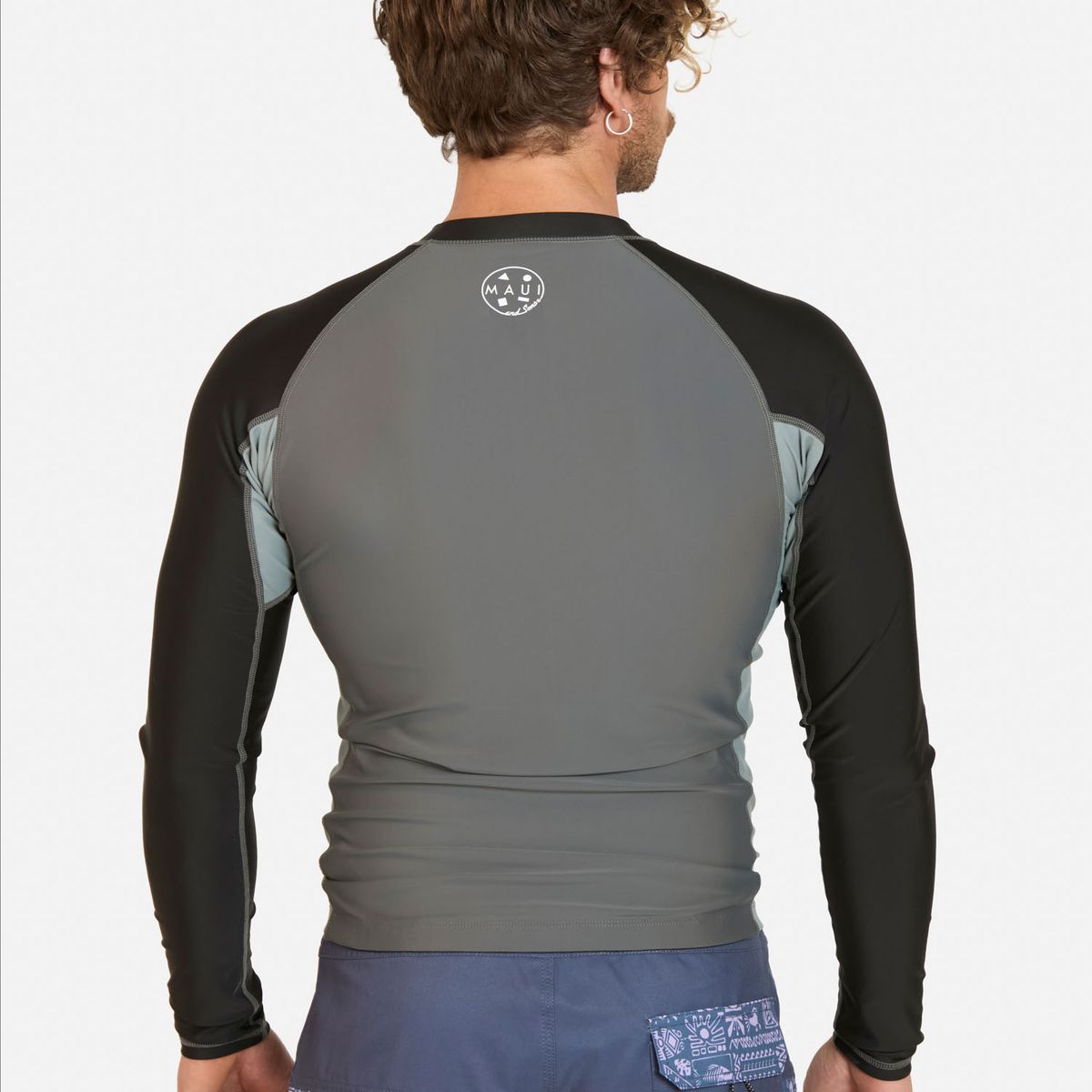 MAUI AND SONS - Polera UVP Nakoa Gris Hombre Maui And Sons