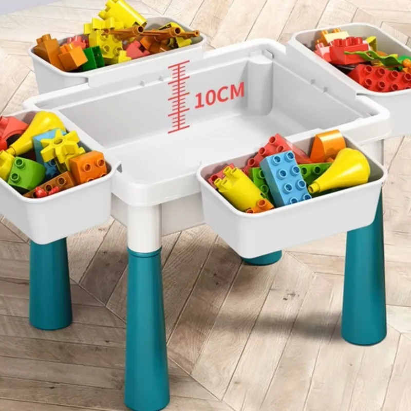 GENERICO - Mesa Didáctica para Niños con Silla y 102 Piezas