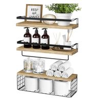 Kit Repisas Flotantes De Pared Estante Organizador Baño