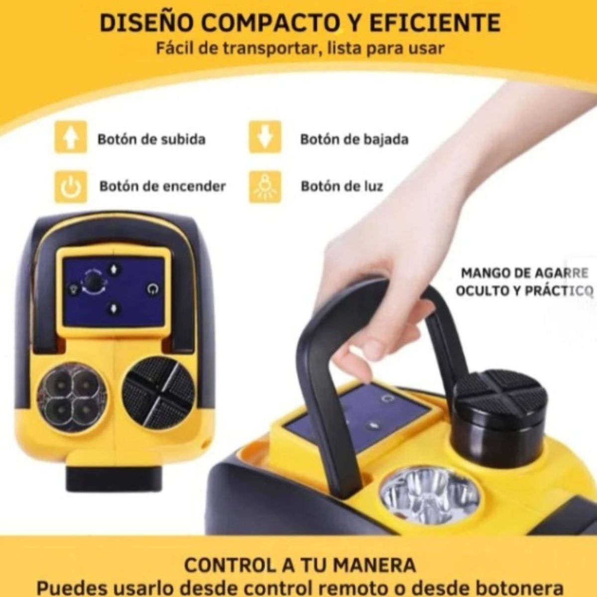 GENERICO - Kit Gata Eléctrica + Llave de Impacto para Auto