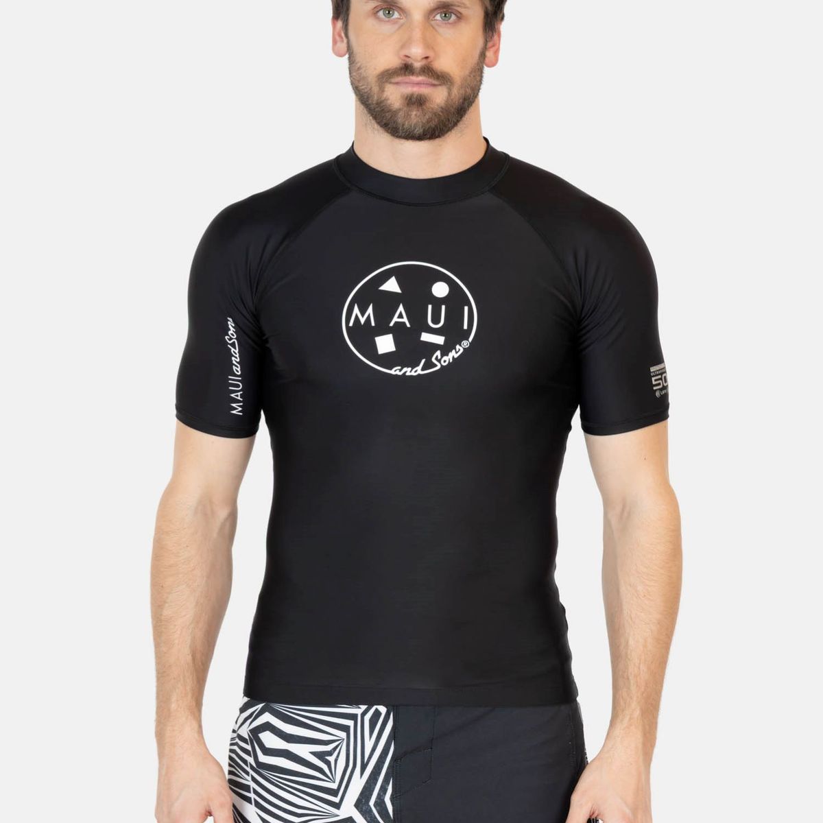 MAUI AND SONS - Polera UVP Meika Negro Hombre Maui And Sons