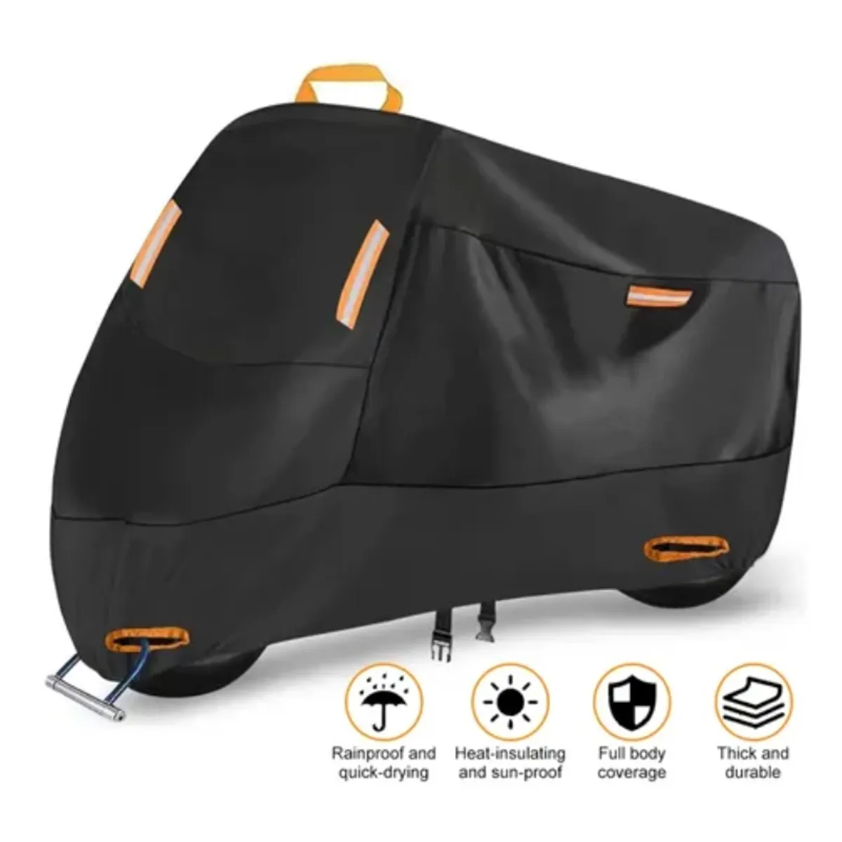 GENERICO - Funda Impermeable 100% Protector Cubre Motos Bicicletas Xxl