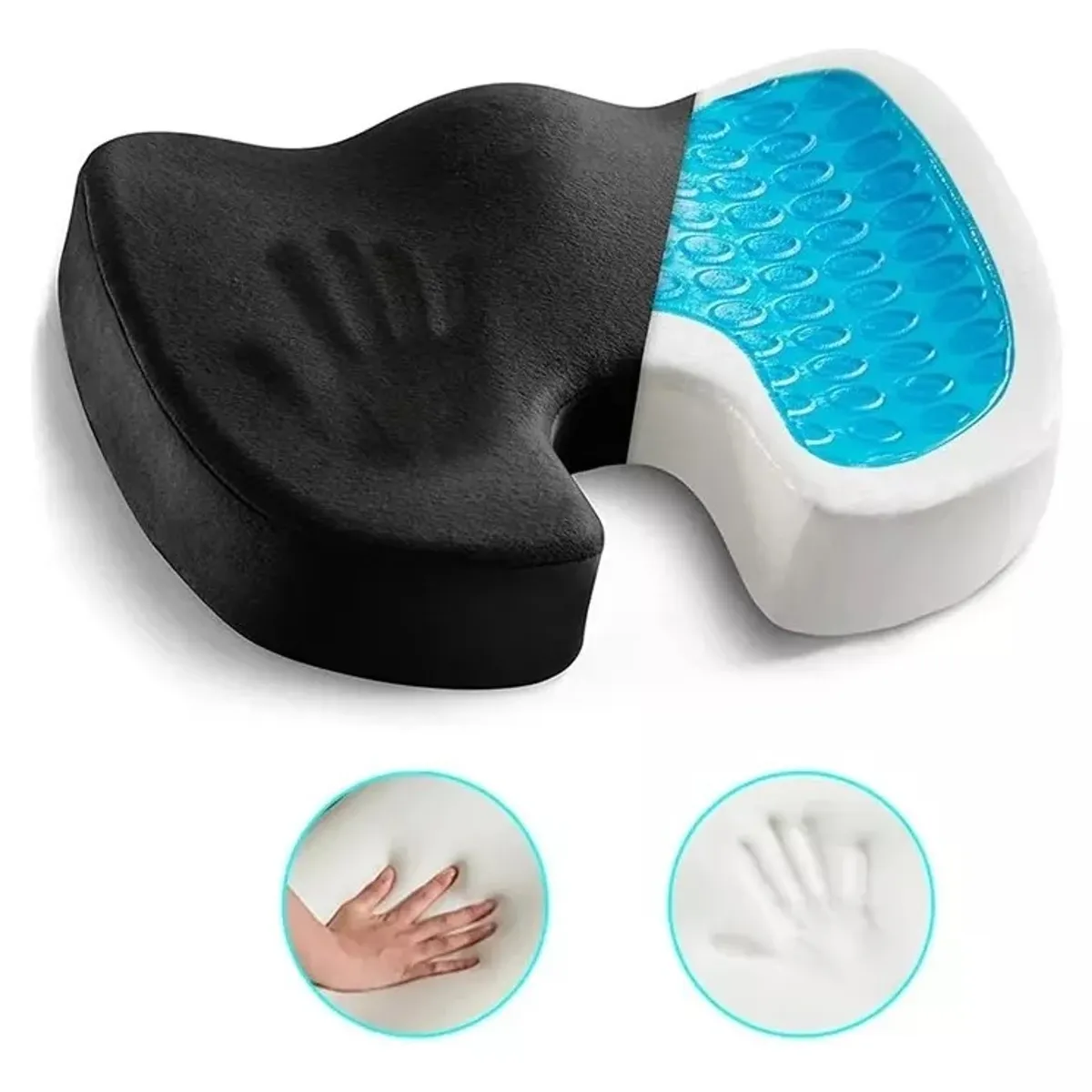 GENERICO - Cojín Asiento Y Gel Ortopédico Coxis Ergonomico