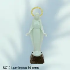 GENERICO - Estatua Italiana de la Virgen Milagrosa en plástico fluorescente