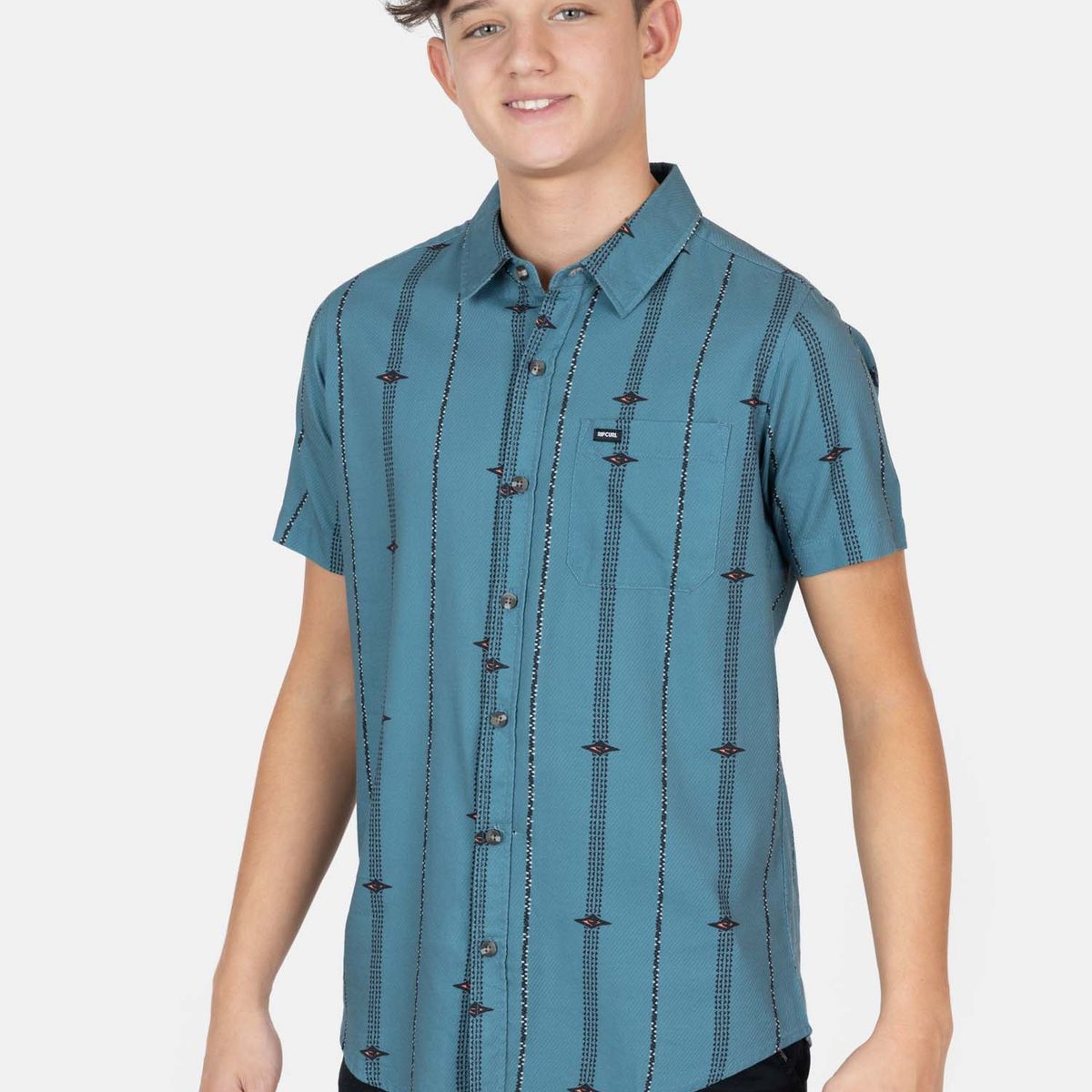 RIP CURL - Camisa MC Watershot Multicolor Infantil Rip Curl