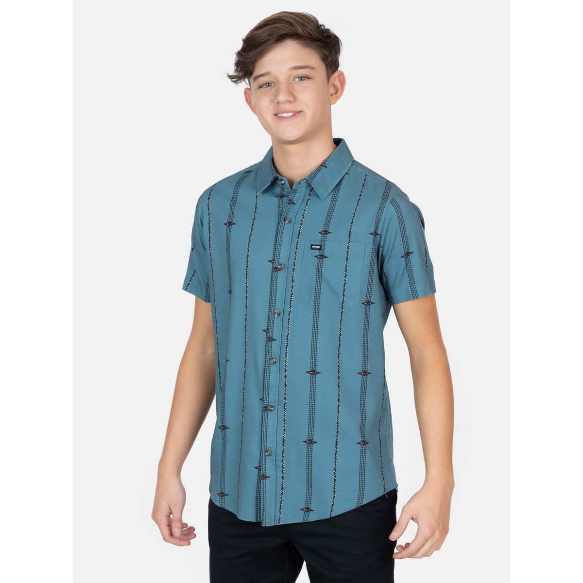 RIP CURL - Camisa MC Watershot Multicolor Infantil Rip Curl