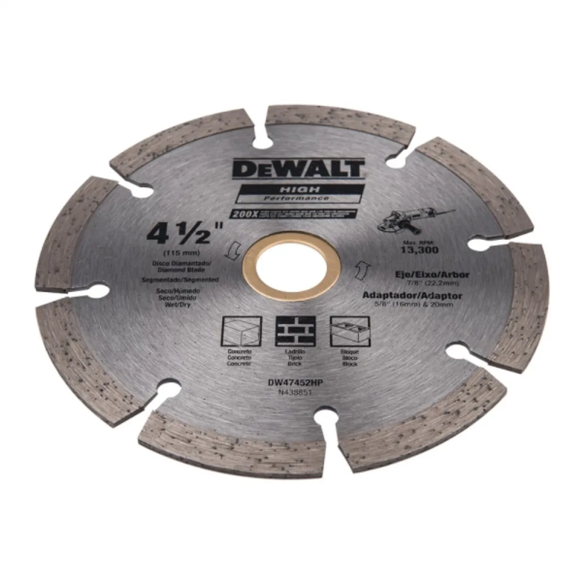 DEWALT - Disco diamantado turbo 4 1/2"