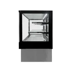NORKALT - Vitrina Pastelera Rectangular Plateada Línea Market 900 x 700 x 1200 mm