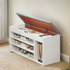 GENERICO - Zapatero Organizador Con Asiento Multifuncional 51x80x30cm