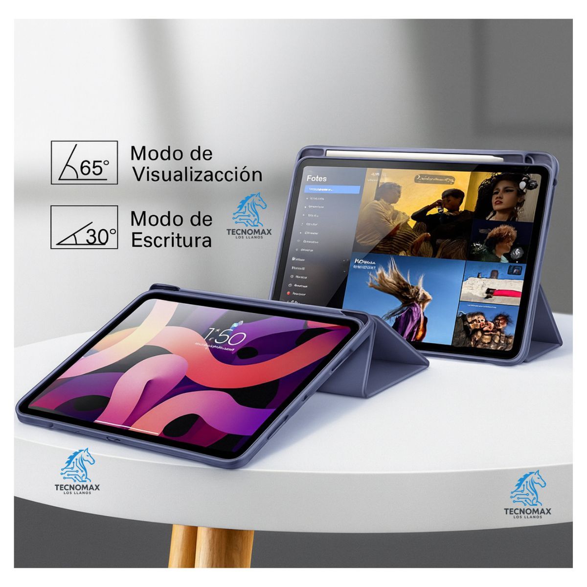 GENERICO - Funda Para iPad Air 11 M2 2024 M3 2025 + Lamina De Vidrio Templado