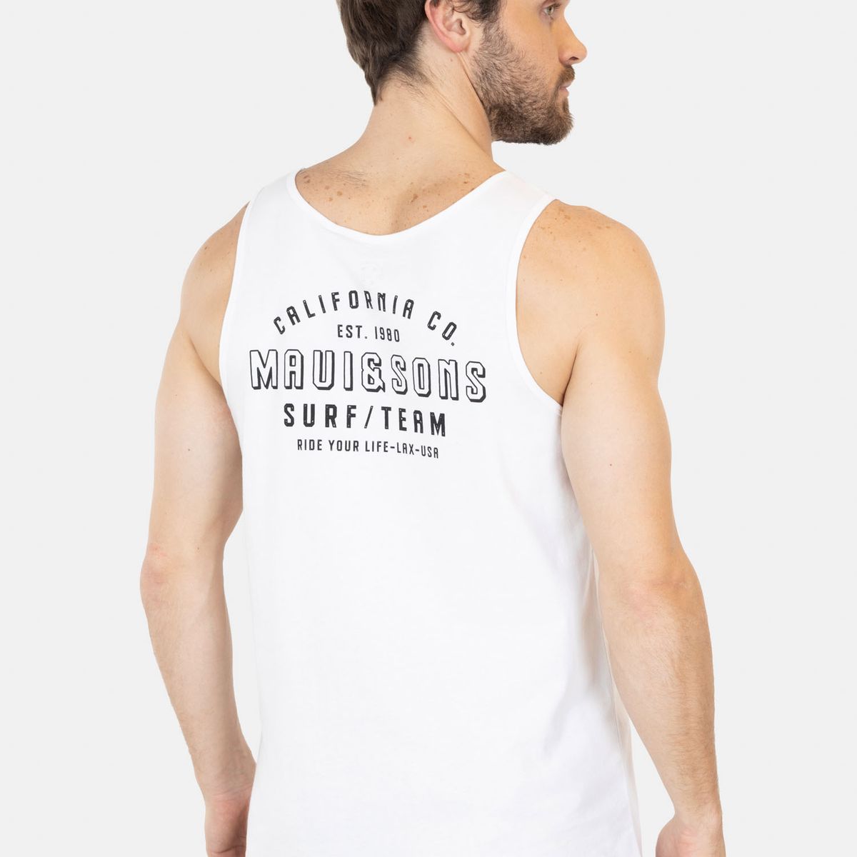 MAUI AND SONS - Polera UVP MareaVibe Blanco Hombre Maui And Sons