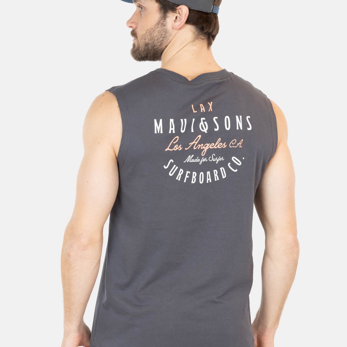 MAUI AND SONS - Polera UVP EcoSurf Gris Hombre Maui And Sons