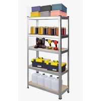 Estante Metálico Repisa Plateado 180x90x40 Cm 400 Kg