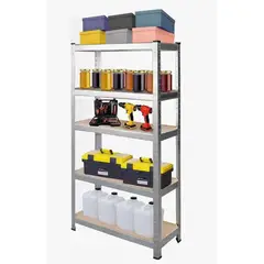 GENERICO - Estante Metálico Repisa Plateado 180x90x40 Cm 400 Kg