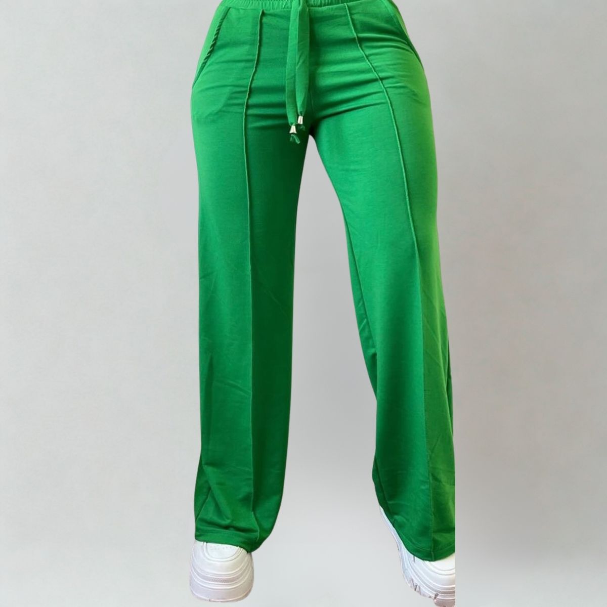 DESIGNERS - Pantalón de Mujer Palazzo Buzo Algodón