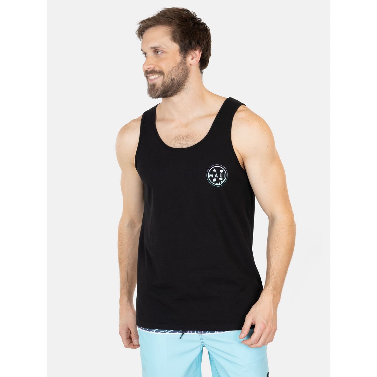 MAUI AND SONS - Polera UVP Ola Negro Hombre Maui And Sons