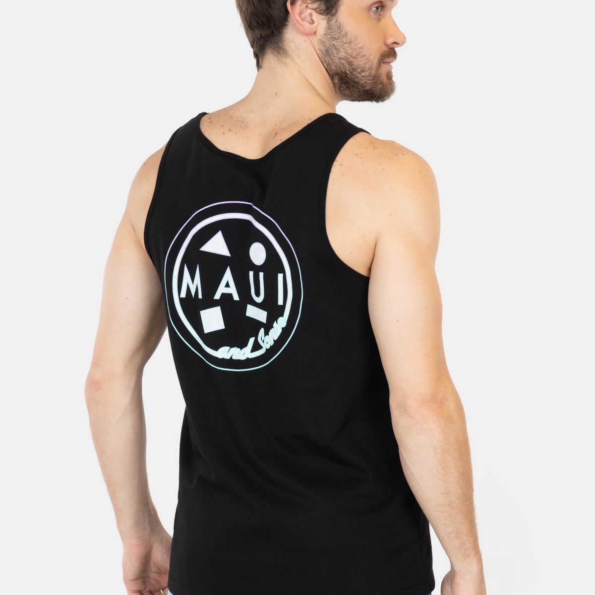 MAUI AND SONS - Polera UVP Ola Negro Hombre Maui And Sons