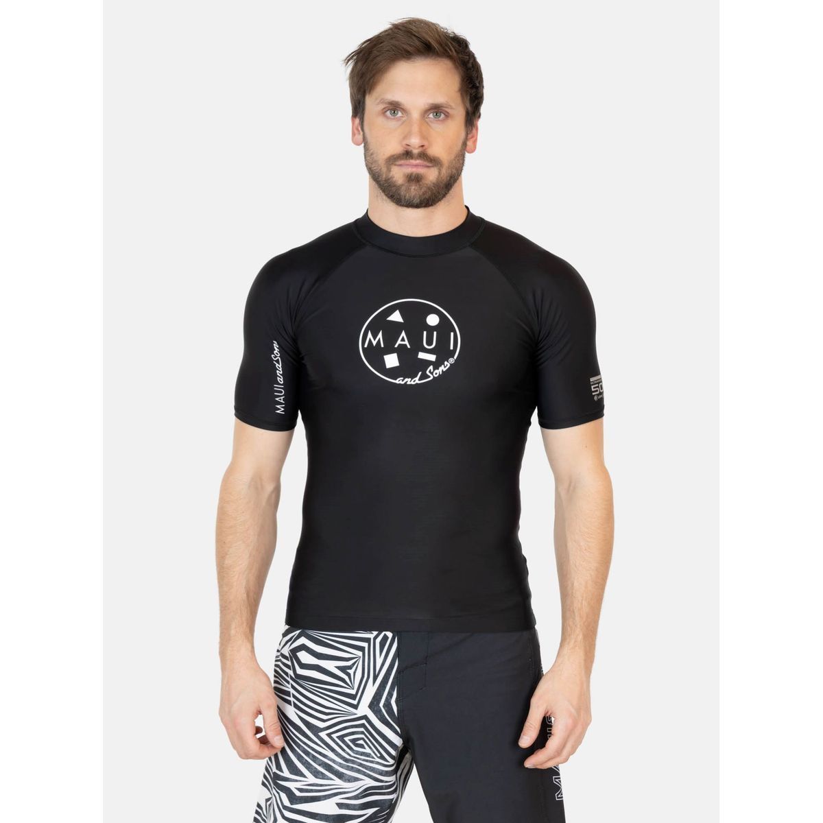 MAUI AND SONS - Polera UVP Meika Negro Hombre Maui And Sons